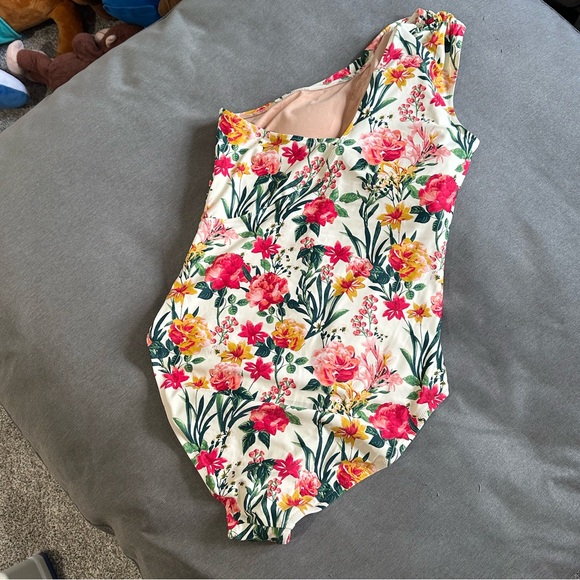 J Crew ruched one-shoulder one-piece bathing suit 🌸 - Picture 4 of 6
